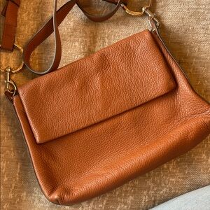 Vince Camuto Brown Leather Crossbody Bag